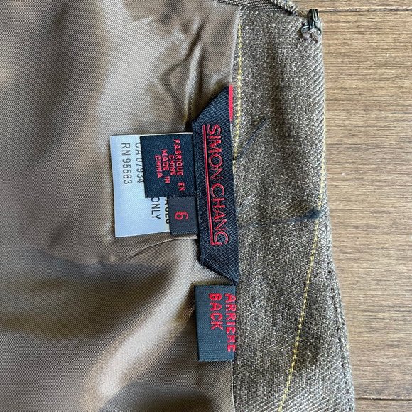 Simon Chang Pin Stripe Pencil Skirt Smart - Picture 8 of 11